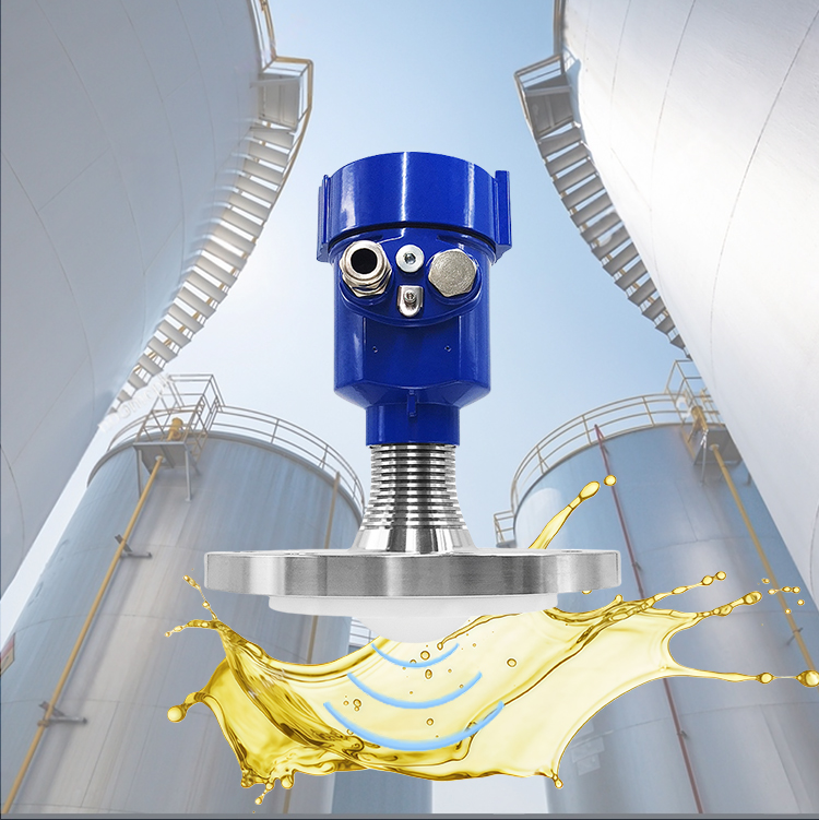 JBRD-800FD高精度1mm非接触雷达液位计，材质为铝合金/不锈钢。