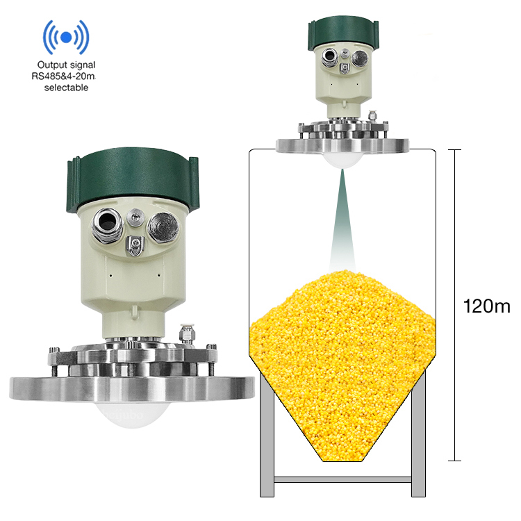 JBRD-800CD-W 高频雷达液位传感器，适用于铝制石灰石、石膏、砂砾石粮仓 