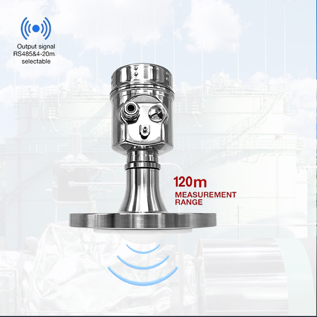 JBRD-800FD-P 高品质雷达液位传感器，非接触式液位测量液位计，适用于污泥酸储存。