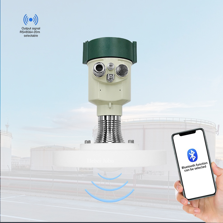 JBRD-800FD-FP PTFE高温耐腐蚀铝不锈钢雷达液位传感器80GHz防爆雷达液位计